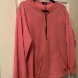 Coral zip up top